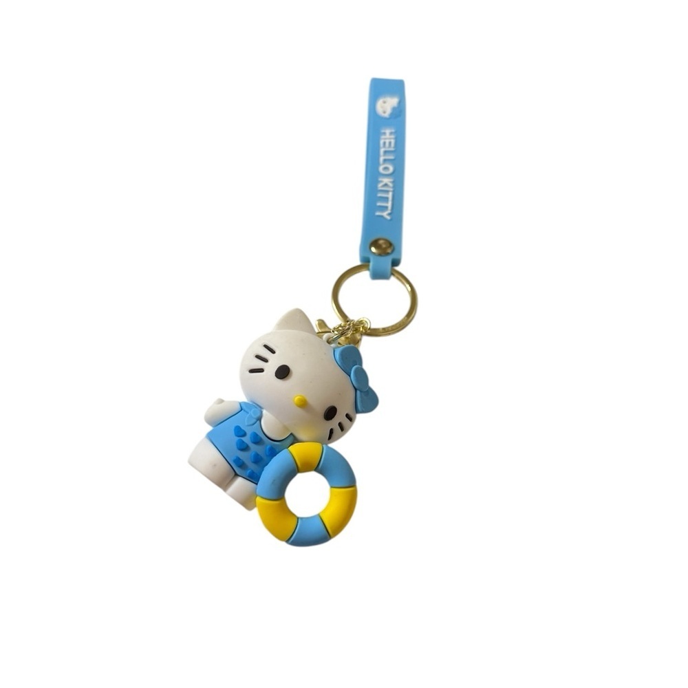 Hello Kitty Keychain – Blue Swimsuit with Lifesaver
